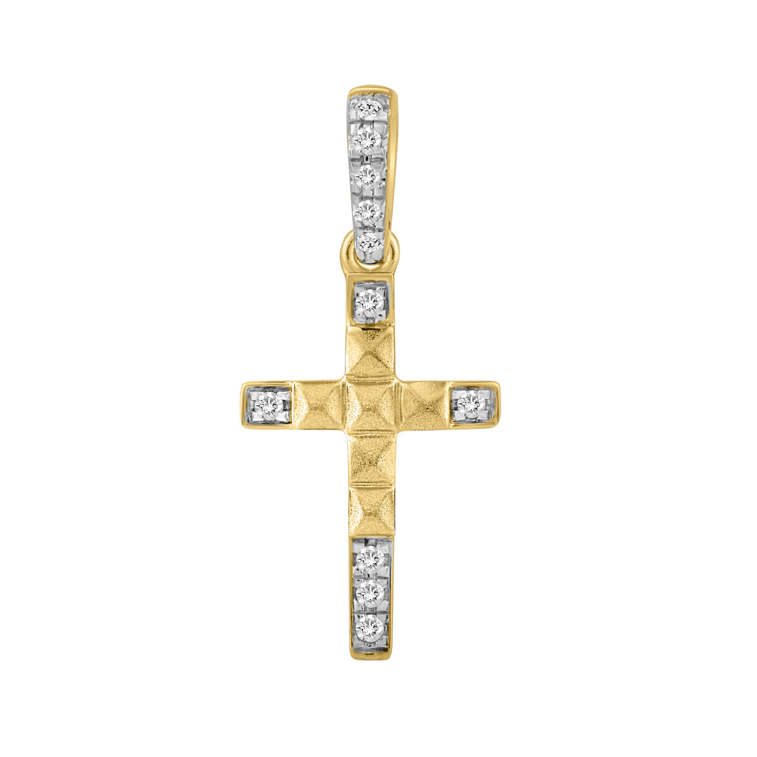 LADIES PENDANT WITH CHAIN 0.05CT ROUND DIAMOND 10K YELLOW GOLD 1 LADIES PENDANT WITH CHAIN 0.05CT ROUND DIAMOND 10K YELLOW GOLD - Image 1