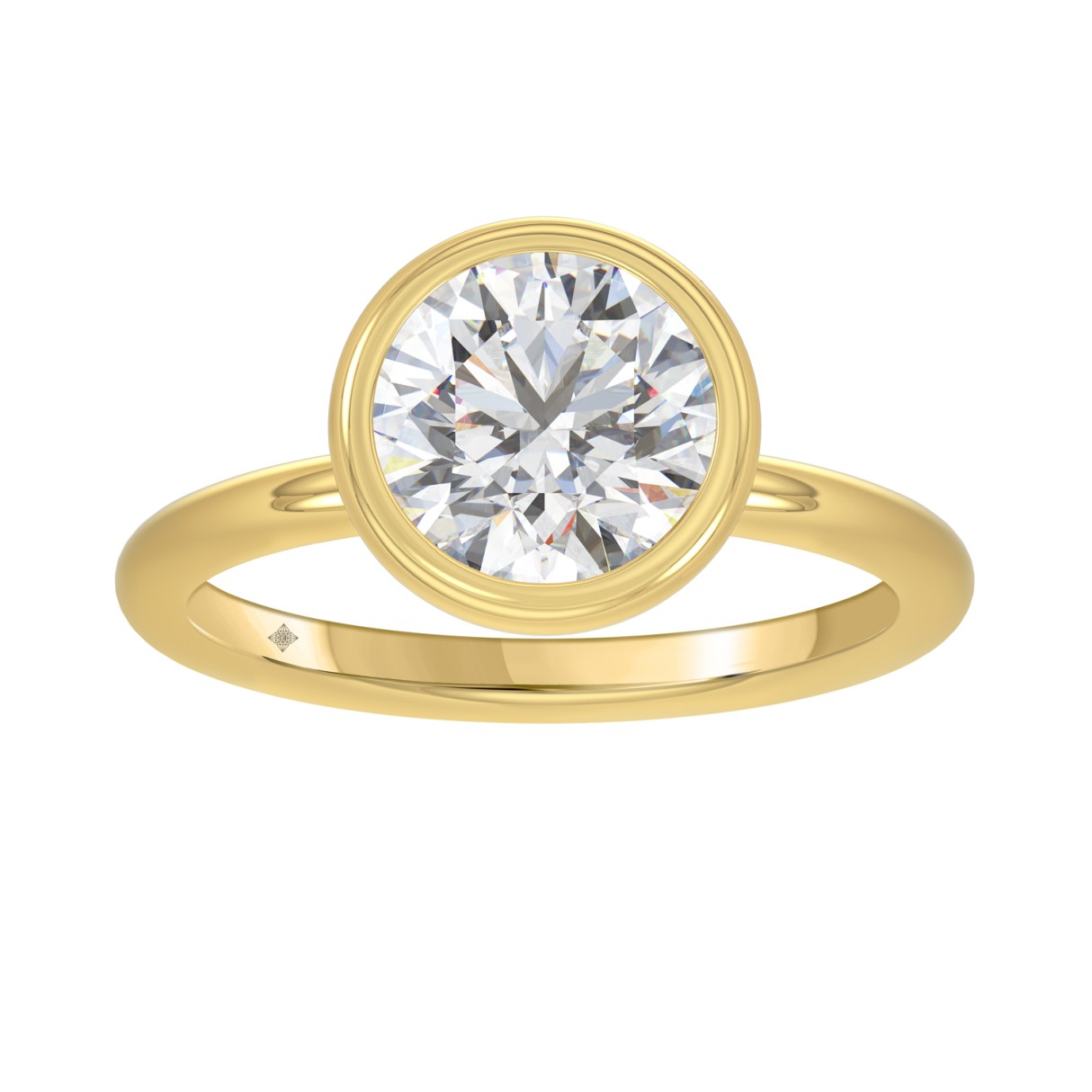 LADIES SOLITAIRE RING 3CT ROUND DIAMOND 14K YELLOW GOLD (CENTER STONE ROUND DIAMOND 3CT ) 1 LADIES SOLITAIRE RING 3CT ROUND DIAMOND 14K YELLOW GOLD (CENTER STONE ROUND DIAMOND 3CT ) - Image 1