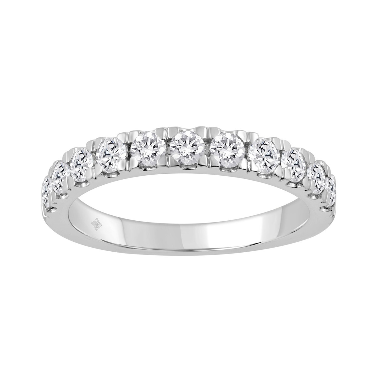 14K WHITE GOLD 3/4CT ROUND DIAMOND LADIES BAND 1 14K WHITE GOLD 3/4CT ROUND DIAMOND LADIES BAND - Image 1