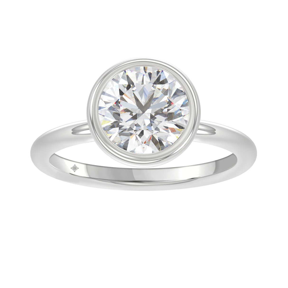 LADIES SOLITAIRE RING 3CT ROUND DIAMOND 14K WHITE GOLD (CENTER STONE ROUND DIAMOND 3CT ) 1 LADIES SOLITAIRE RING 3CT ROUND DIAMOND 14K WHITE GOLD (CENTER STONE ROUND DIAMOND 3CT ) - Image 1