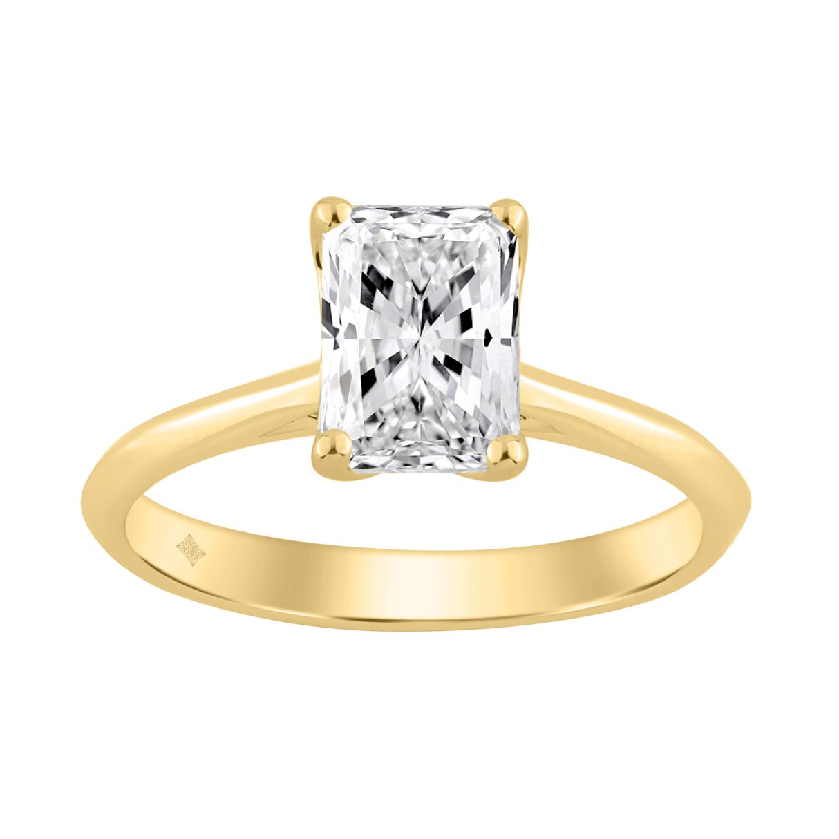 14K YELLOW GOLD 1 1/2CT RADIANT DIAMOND LADIES SOLITAIRE RING 1 14K YELLOW GOLD 1 1/2CT RADIANT DIAMOND LADIES SOLITAIRE RING - Image 1