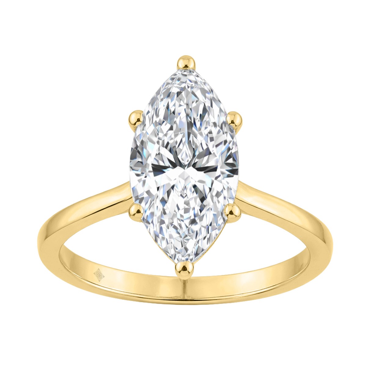 14K YELLOW GOLD 2 1/2CT MARQUISE DIAMOND LADIES SOLITAIRE RING (CENTER STONE MARQUISE DIAMOND 2 1/2CT 1 14K YELLOW GOLD 2 1/2CT MARQUISE DIAMOND LADIES SOLITAIRE RING (CENTER STONE MARQUISE DIAMOND 2 1/2CT - Image 1