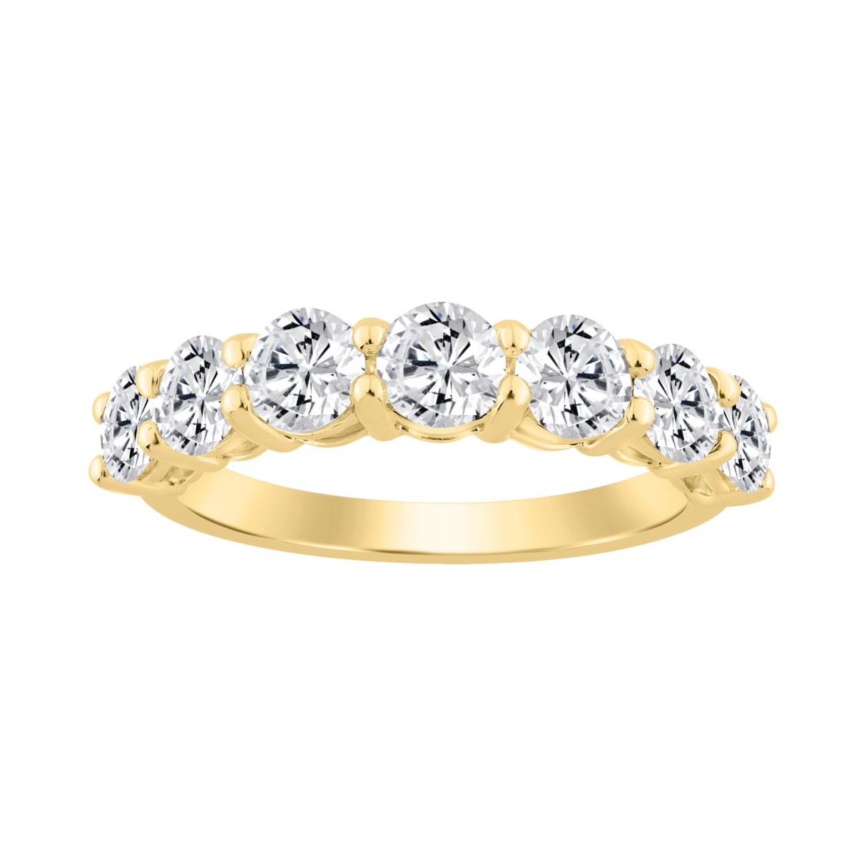 14K YELLOW GOLD 2.00CT ROUND DIAMOND LADIES BAND 1 14K YELLOW GOLD 2.00CT ROUND DIAMOND LADIES BAND - Image 1