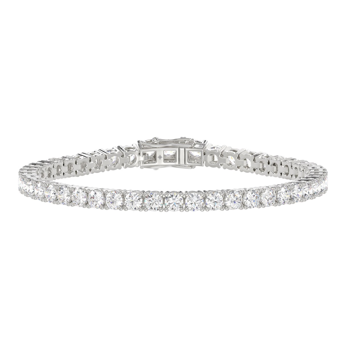14K WHITE GOLD 3CT ROUND DIAMOND LADIES BRACELET 1 14K WHITE GOLD 3CT ROUND DIAMOND LADIES BRACELET - Image 1